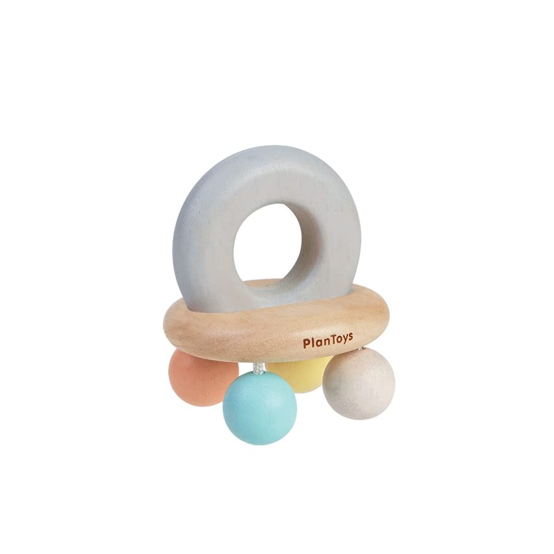 PlanToys - Bell Rattle - Pastel