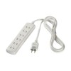 BUFFALO BSTAPST2610WH 2-Pin Power Tap, 6 Count, Standard, 3.3 ft