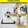 27×27inch Washer Drain Pan Silicone Mat, With Raised Edge Washing
