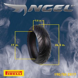 Pirelli Angel ST 190/50ZR17 (73W) Rear Motorcycle Tire – High-Performance Sport Touring Tire for Enhanced Grip, Durability & Stability – Fits Sport & Touring Bikes