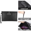 Fireproof Document Bag with Lock, 25*17cm Fireproof Waterproof Money Bag
