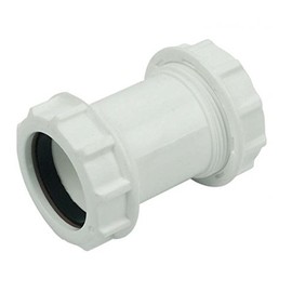 FLOPLAST 32mm Compression Waste Coupling - White