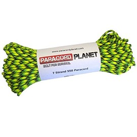 Paracord Planet 550lb Paracord – 7 Strand Type III Tactical Parachute Cord for Outdoors and Crafting