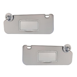 Sun Visor Fits for Chevy Cruze 2017-2018 Pair Set Left+Right Gray 2MPLASTIC 3 Screws (Gray Atmosphere)