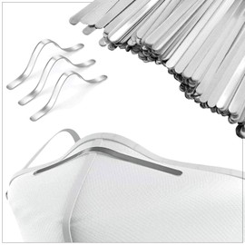 Trimming Shop Nose Bridge Wire Metal Nose Bridge Strip, 85mm Aluminium Nose Clips Adjustable Metal Nose Wire DIY Wire for Sewing Crafts, Making Face Cover (20 Pcs)