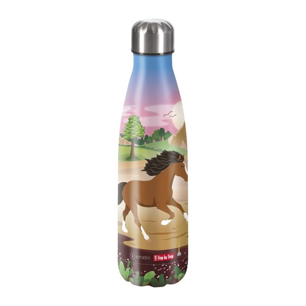 Step by Step Insulated Stainless Steel Drinking Bottle "Wild Horse