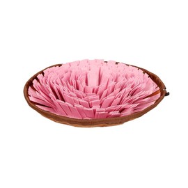 VOANZO Pet Sniffing Feeding Mat Round Dog Training Blanket Washable Dog Foraging Mat Stress Release Pad Pet Sniff Training Mat (pink)