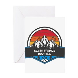CafePress Seven Springs Seven Springs Pennsylvania Greeting Cards Folded Greeting Card Matte