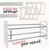 J.H. Company Zapatera Organizador Armable 18 Pares Decoracion Hogar 9919