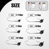 Reaction Tackle Tungsten Shaky Head Jigs for Bass Fishing -
