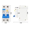 Miniature Circuit Breaker 1P Plus N Rail Mounting Double Handle