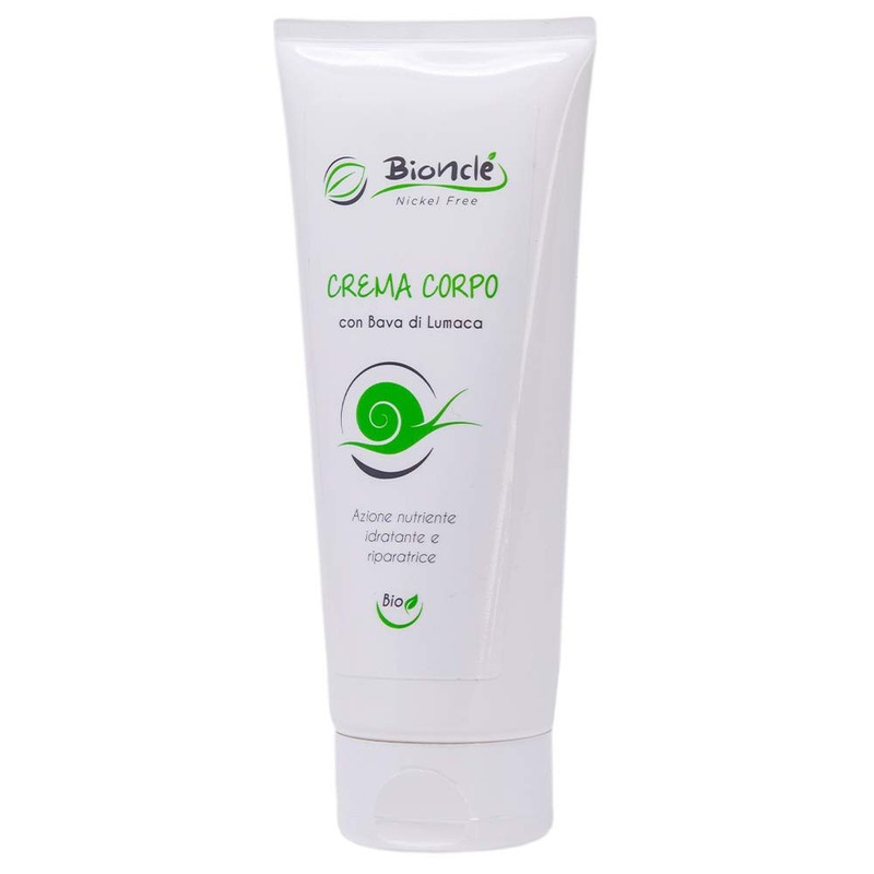 Bionclé Körpercreme Schneckenschleim, feuchtigkeitsspendende Körpercreme, biologisch, zertifiziert, nickelfrei/getestet, Effekt glatte