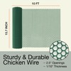 MaPorch Plastic Wire Mesh Fence - Hunter Green, 15.71" x
