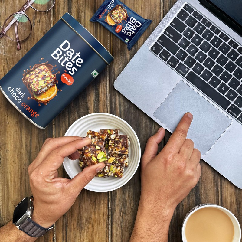Farmley Protein Dates Bar Dark Choco Orange | Energy Bars
