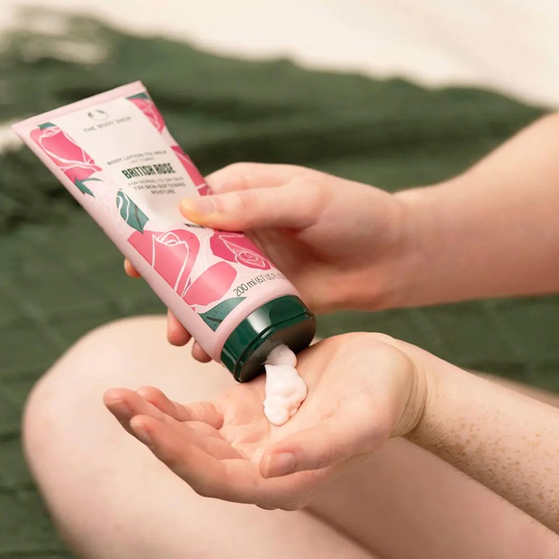 The Body Shop British Rose Body Lotion 67 oz Pink