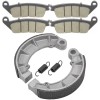 Caltric Front Brake Pads & Rear Brake Shoes for Honda
