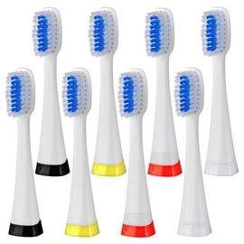 Pursonic Electric Toothbrush Heads - 8 Pack Electric Toothbrush Replacement Brush Heads for Teeth and Gum Care - Tooth Brush Heads for S750 (White)
