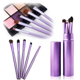 5pcs Eyeshadow Brush Set, Portable Eye Brushes, Premium Eye Makeup Brushes, Eyeliner Brush, Angled Brush