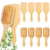 10 cepillos de bambú para el crecimiento del cabello, cepillo