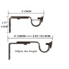Alikeke - Set of 4 Adjustable Curtain Pole Wall Brackets