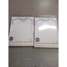Wilton 2 Pack Wilton Baby Shower Invitation Kit 12 Count Light Blue