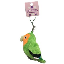 Peach-Faced Lovebird Mascot Strap Whistle with