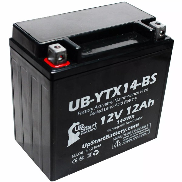 UpStart Battery 12V 12AH Battery for 2000 Honda TRX400FW Foreman