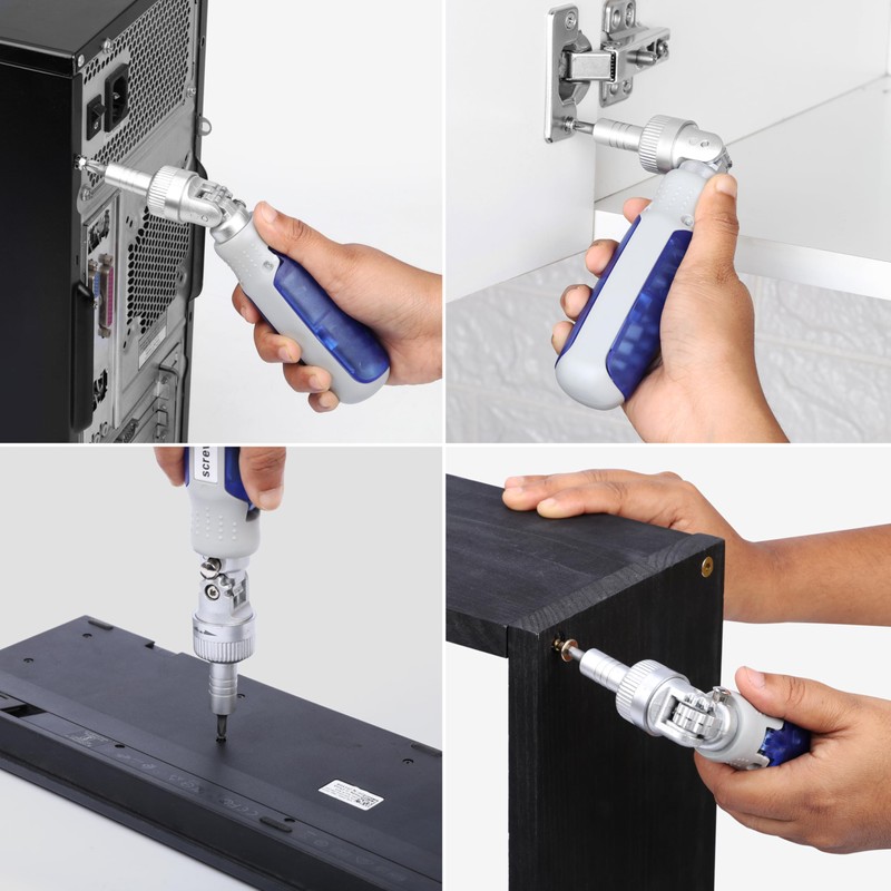 Belle Vous 14-in-1 Ratchet Screwdriver Set - Multi-Bit Screwdriver with