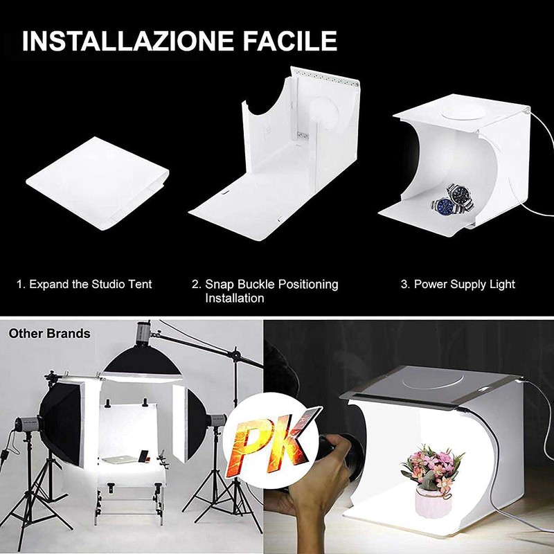 Studio Portable Photo Set Light Box with LED Light 6