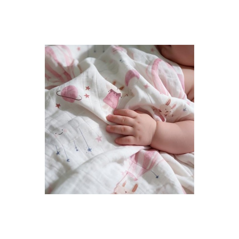 CIVARUA - Mantas de muselina para niños y niñas, manta