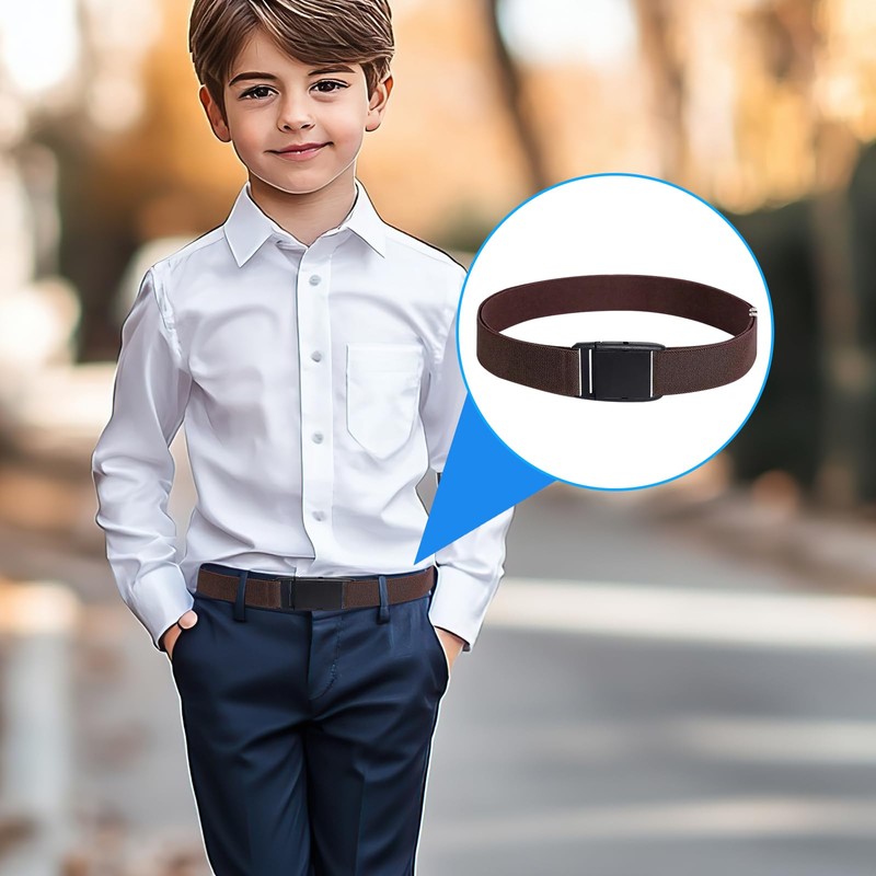 Thoquene Pack of 3 Children's Boys, Adjustable Children's Belt Boys,