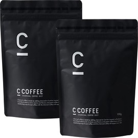 C COFFEE Sea Coffee CCOFFEE Set of 2 (Charcoal MCT Oil, Powder, Charcoal Supplement, Support Replacement, Food, 100% Coffee Beans, Made in Brazil