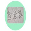 Bath Hand Towels, Set of 2 Grey Velour with Embroidered