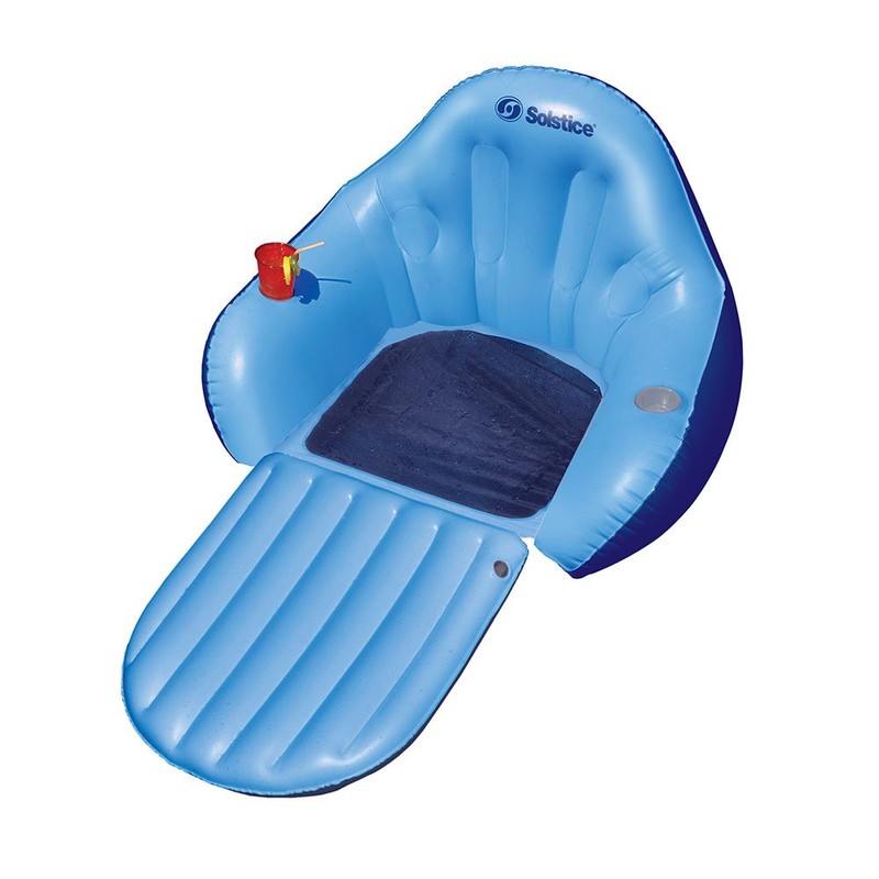 Solstice Convertible Solo Easy Chair Swimming Pool Float, 2-Pack