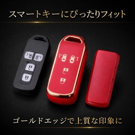 [FRACTAL CREATION] Key Case Key Cover Honda NBOX with Carabiner Hook Custom N-BOX+ N Wagon N-WGN JG1/2 Custom N-ONE N-BOX JH1 JH2 JH3 Slash N-VAN JJ1 JJ2 Compatible