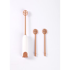 DOOBAANN Handheld Electric Baby Formula Mixer,Handheld Drink Mixer (White)