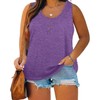 Plus Size Tank Tops for Women Summer Sleeveless Henley T-Shirts