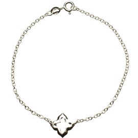 Necklaces by Joyful Creations Sterling Silver Clover Cable Chain Bracelet Anklet Nickel Free Italy 7.5"