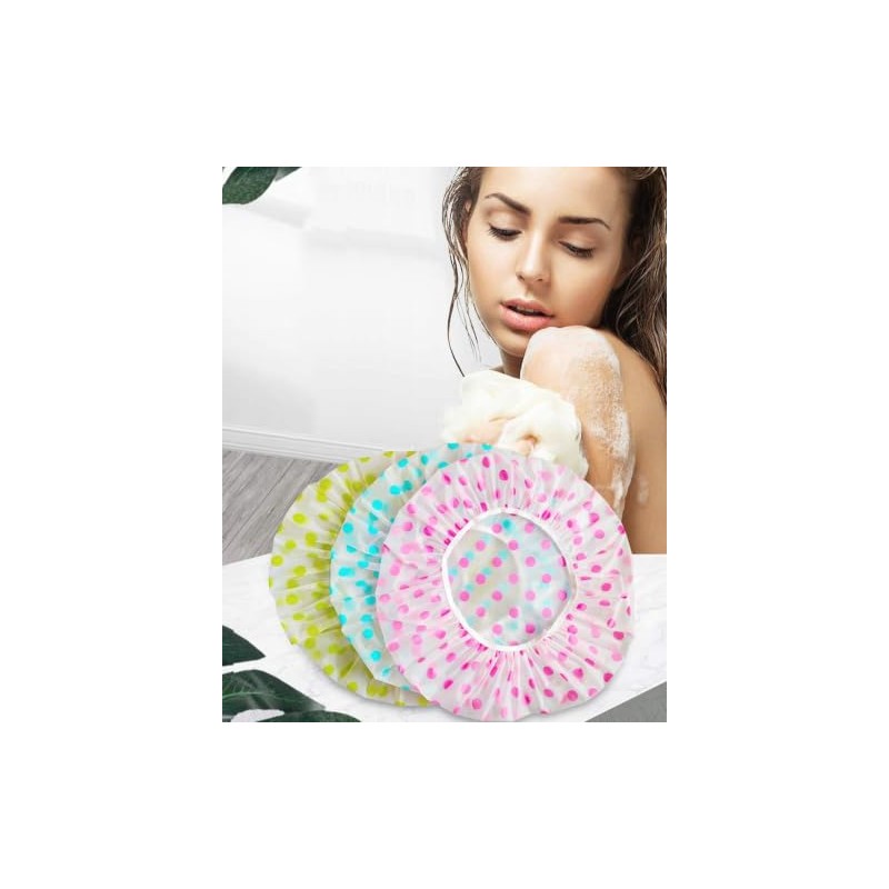 Piezas Gorra Baño Mujer Ducha Protección Capilar Cabello Largo Uso