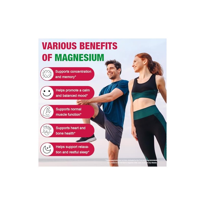 Magnesium Glycinate 3-in-1 Gummies with Added Vitamins & Coenzyme, Daily