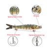 ods lure Fishing Bait for Bass 8 Segment Multi Swimbaits