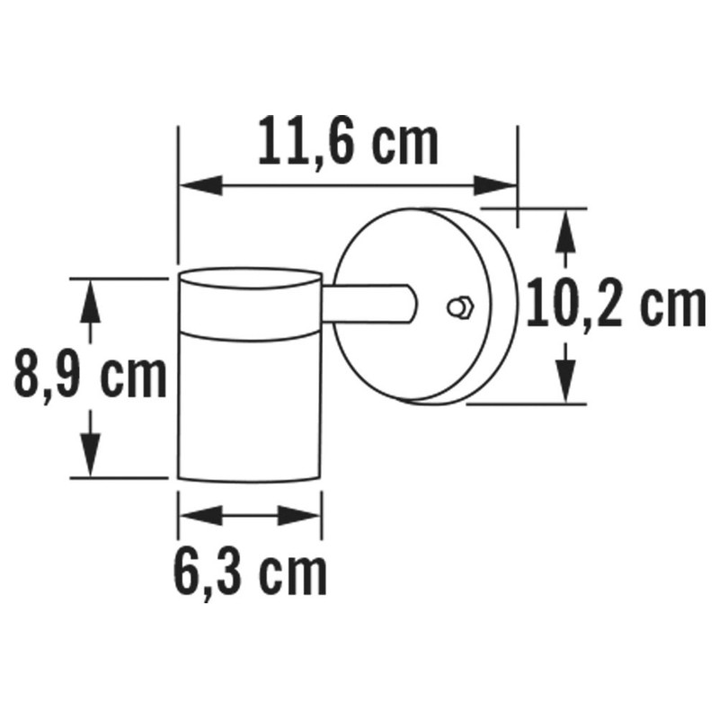 Konstsmide Modena 7572-000 Wandleuchte / B: 6cm T: 9cm H: