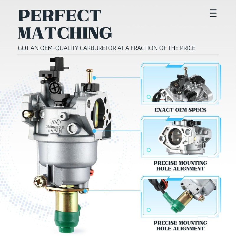 Carburetor Compatible with Harbor Freight Predator 420CC 5000W 8750W 7000W