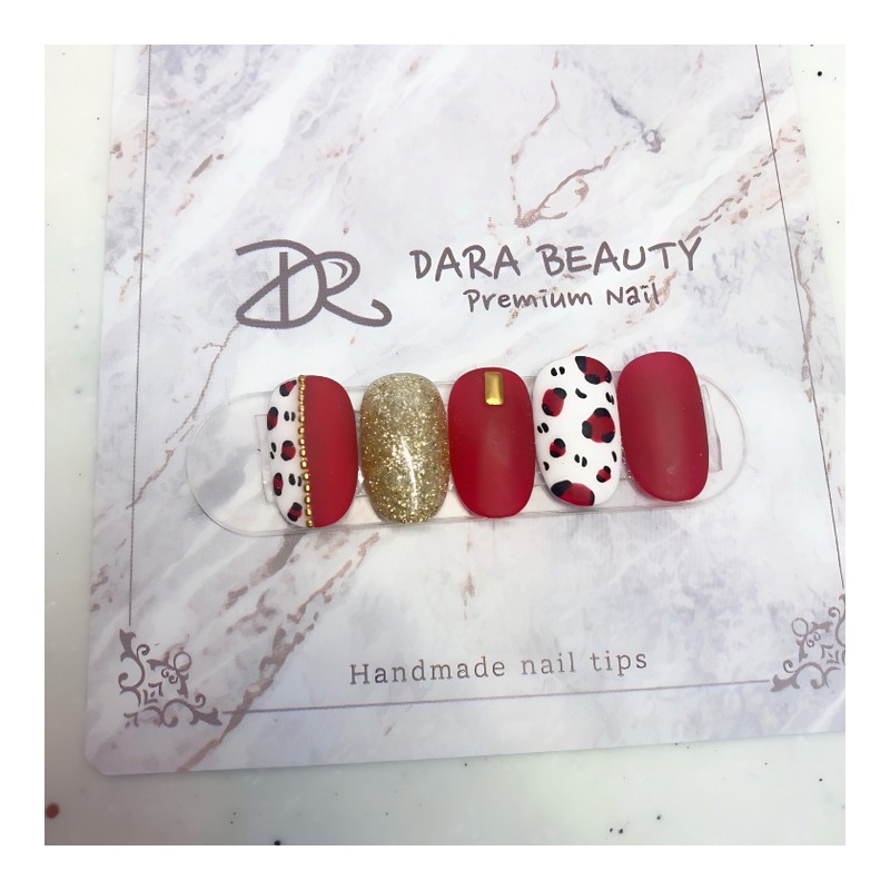 Next day delivery⭐Red Hopine Nail⭐ / 다음날 발송⭐레드 호피네일⭐