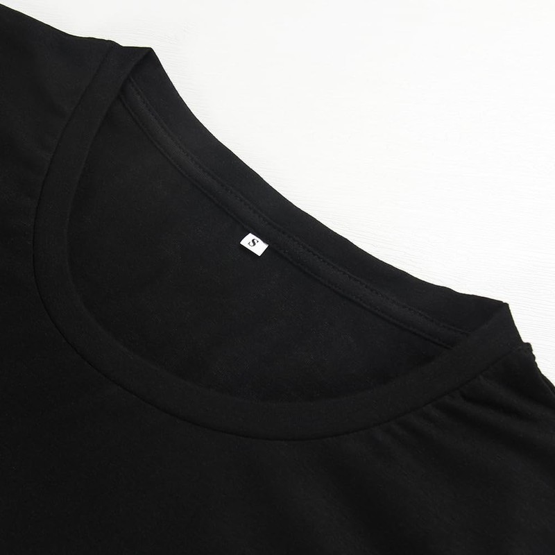 PRIMODA Womens Loose Fit Shirts Casual Short Sleeve Summer Flowy