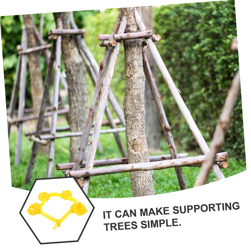 IWOWHERO 4Pcs Tree Support Bracket Straps for Stabilizing Trees Wind