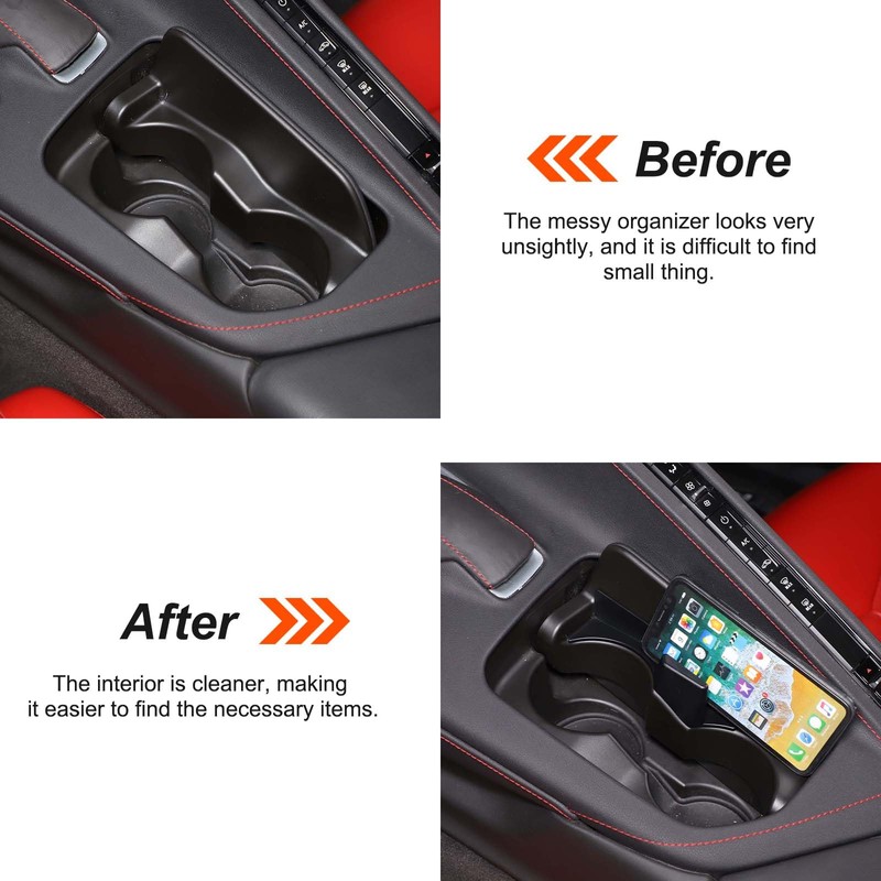 Center Console Phone Holder Expand Your Storage with a Cup