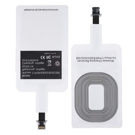Qi Wireless Charging Receiver, 5V 1000mAh Wireless Charger Adapter, Plug and Play Fast Charging Qi Receiver Module for Android for IOS Phone (Apple)