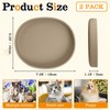 BNOSDM Silicone Cat Bowl 2 Pcs Non-Slip Cat Dishes for