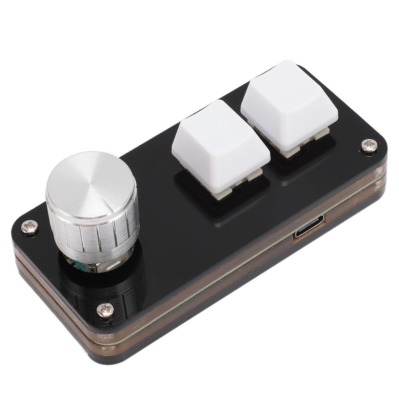 Macro Programming Keyboard Professional 2 Keys 1 Knob Blue Switch